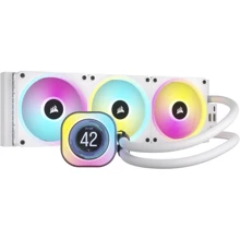 Кулер Corsair iCUE Link H150i LCD RGB Liquid CPU Cooler White (CW-9061010-WW): Рівень шуму, dB 10-37
