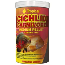 Сухой корм Tropical Cichlid Carnivore Mediuml Pellet для аквариумных рыб в гранулах 1 л (5900469607664): Вид корма Гранулы