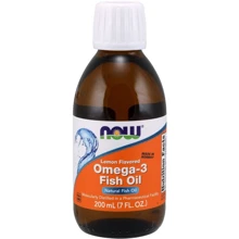 NOW Foods OMEGA-3 FISH OIL 200 ML (7 OZ) LEMON Омега-3 Риб'ячий жир: Тип Омега 3