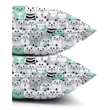 Набор наволочек Cosas Set Pillow Cats Gray 60х40 см (4822052025147): Тип наволочка