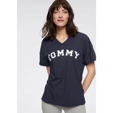 Футболка Tommy Hilfiger 13266165 M синяя c принтом: Состав Хлопок, Эластан