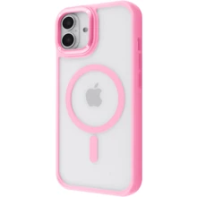 Чехол для iPhone Proove Clear Essence Case with Magnetic Ring Pink Sand for iPhone 16: Цвет розовый