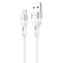 Кабель Proove USB Cable to Lightning Soft Silicone 2.4A 1m White: Тип USB Cable - Lightning