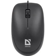 Мишка Defender Datum MM-010 Black (52010): інтерфейс підключення дротова USB