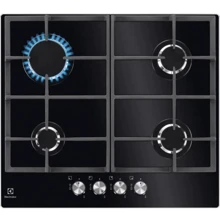 Варочная поверхность газовая Electrolux GPE263YK: Расположение панели спереди