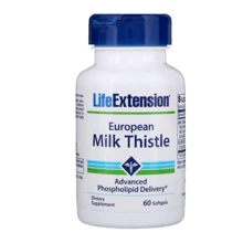 Life Extension European Milk Thistle 60 caps Силимарин (Расторопша): Форма выпуска Капсулы