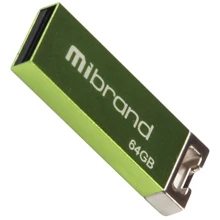 USB-флешка Mibrand 64GB Сhameleon Light Green USB 2.0 (MI2.0/CH64U6LG): Стандарт USB USB 2.0