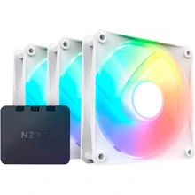 Кулер NZXT F120 RGB Core Matte White 3-Pack (RF-C12TF-W1): Уровень шума, dB 33.8