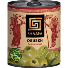 Оливки без кісточки Еллада 850 мл (4820104250578): Об'єм 850 мл