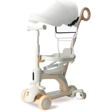 Самокат Maraton Smart Baby 669 Трансформер Молочный: Количество колес 3