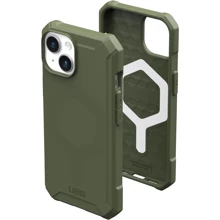 Чохол для iPhone Urban Armor Gear UAG Essential Armor Magsafe Olive Drab (114288117272) for iPhone 15: Колір зеленый