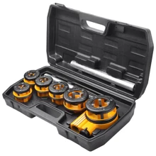 Комплект для вырезки резьбы Tolsen 1/4"-1.1/4" ПРОФИ (33011): Назначение набора слесарный