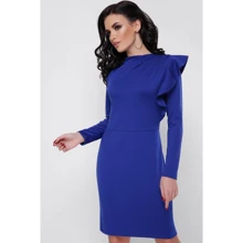 Сукня FashionUp PL-1668A 42 синє повсякденне до середини стегна: Склад Віскоза, Еластан