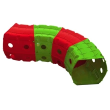 Дитячий Ігровий тунель DOLONI TOYS 01471 Тунель 4 секції (Червоно-зелений): Виробник DOLONI TOYS