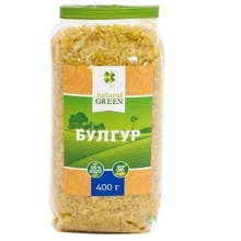 Булгур, Natural Green, 400 г (WT3154): Вес нетто 400 г