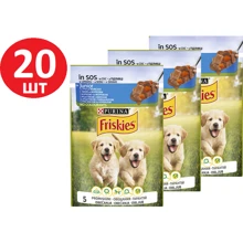 Влажный корм для щенков Friskies Junior с курицей и морковью в соусе 20х100 г (7613035800861): Тип Влажный корм