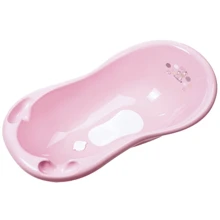 Ванночка Maltex Zebra 100 см со сливом и антискользящим ковриком розовая (6753_41): Производитель Maltex