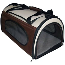 Сумка-переноска для животных Croci Fast & Easy коричневая / беж 29x29x44 см (C2058889+): Производитель Croci