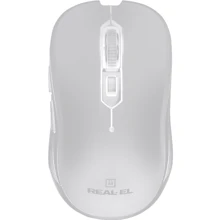 Мышь REAL-EL RM-331 W Black (EL123200044): Интерфейс подключения Wireless, USB