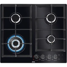 Варочная поверхность газовая AEG HKB64540NB: Размеры для встраивания (ШхГ) 560x490 мм
