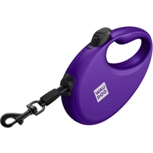 Поводок-рулетка для собак WAUDOG R-leash с контейнером для пакетов S фиолетовый до 12 кг 3 м (26279): Тип шнура Лента