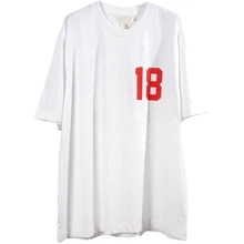 Футболка H&M 5099377 S белая с принтом: Вид Футболки