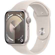 Apple Watch Series 9 45mm GPS Starlight Aluminum Case with Starlight Sport Band - M/L (MR973) : Размер 45mm