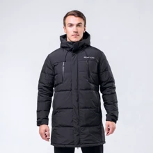 Пуховик Peak FW594171-BLA 52 чорний зима з капюшоном: Вид Пуховики