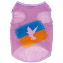 Майка для собак WAUDOG Clothes малюнок Прапор сітка L B 42-45 см C 28-31 см рожева (303-0229-7): Тип Майки