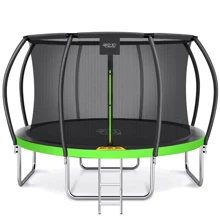 Батут 4FIZJO Premium 14FT 435 см 4FJ0606 Black/Green с внутренней сеткой (4FJ0606): Производитель 4FIZJO