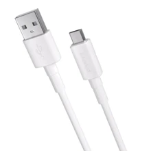 Кабель Proove USB Cable to microUSB Small Silicone 2.4A 1m White: Тип USB Cable - microUSB