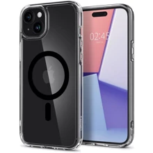 Чехол для iPhone Spigen Ultra Hybrid MagFit Black (ACS06661) for iPhone 15 Plus: Цвет прозрачный