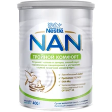 Суміш Nestle NAN Потрійний Комфорт - суха молочна для дітей з народження 400 г (7613035351462): Тип Суміші молочні
