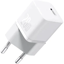 Зарядний пристрій Baseus Wall Charger USB-C GaN 5S 20W White (P10162503213-00): Особливості Power Delivery (PD), Быстрая зарядка, USB-C