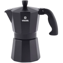 Кофеварка гейзерная Vinzer Moka Nero на 3 чашки 50394: Цвет черный