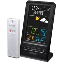 Метеостанція La Crosse WS6819C Black: Метео вимірювання Фаза луны, Точка росы, Внутренняя температура, Внутренняя влажность, Внешняя температура, Внешняя влажность, Атмосферное давление