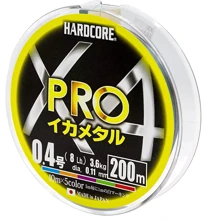 Duel Hardcore X4 PRO 200m 5Color # 0.4: Тип Шнур