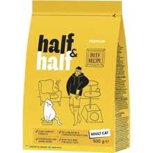 Сухой корм Half & Half для взрослых кошек с говядиной 300 г (4820261920956): Тип Сухой корм