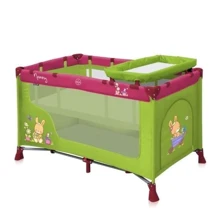 Манеж Bertoni NANNY 2L (green&pink bunnies): Тип кроватка-манеж