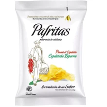 Чипсы картофельные Pafritas с перцем Эспелет 140 г (8436004743223): Вес нетто 140 г