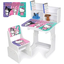 Дитяча парта з надбудовою та стільцем Bambi Hello Kitty білий (N 2071-19A-1): Вік дитини от 6-ти лет