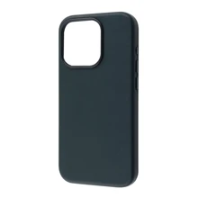 Чехол для iPhone WAVE Premium Leather Edition Case with MagSafe Forest Green for iPhone 15 Pro: Цвет зеленый