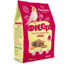 Корм Природа Фієста Нимфа для средних попугаев 600 г: Вид корма Обычный