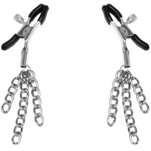 Затискачі для сосків з пензликами Feral Feelings - Nipple clamps Tassels, срібло / чорний: Виробник Feral Feelings