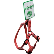 Шлейка Lucky Pet шкіряна подвійна 1x23-30 см червона (4820224217659): Виробник Lucky Pet