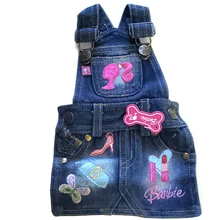 Комбинезон MonkeyDaze Barbie Denim Overall Dress для собак хлопковый синий размер XS: Тип Комбинезоны