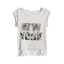 Футболка H & M 7Z4847455 158-164 см сіра: Тип футболки