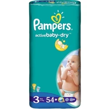 PAMPERS Active Baby-Dry Midi (4-9кг) Эконом 54 шт.: undefined undefined