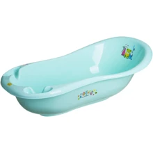 Ванночка Maltex Bear & Friends 100 cm со сливом и антискользящим ковриком мятная 5382_55: Производитель Maltex