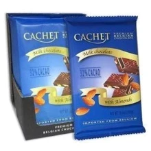 32% Milk Chocolate with Almonds Cachet 300 г (WT00153): Вага, г 300